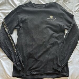 simply southern black long sleeve christmas t shirt